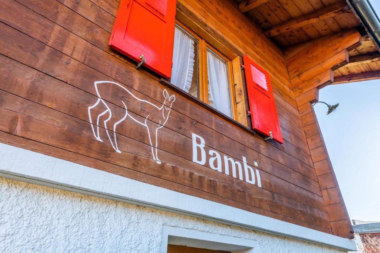 Chalet Bambi "Marchenhaft" Lejlighed Grächen Eksteriør billede